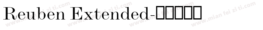 Reuben Extended字体转换